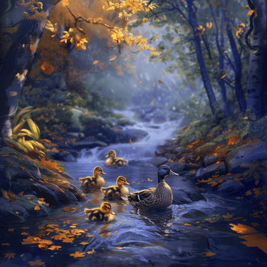 Duck Family 50x50cm - Diamond Painting